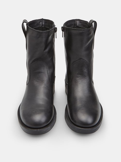 Bottine en cuir avec boucle pour femme Bata - Kiabi