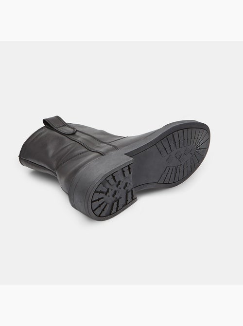 Bottine en cuir avec boucle pour femme Bata - Kiabi