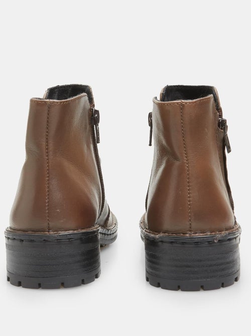 Bottine en cuir  BATA - Kiabi