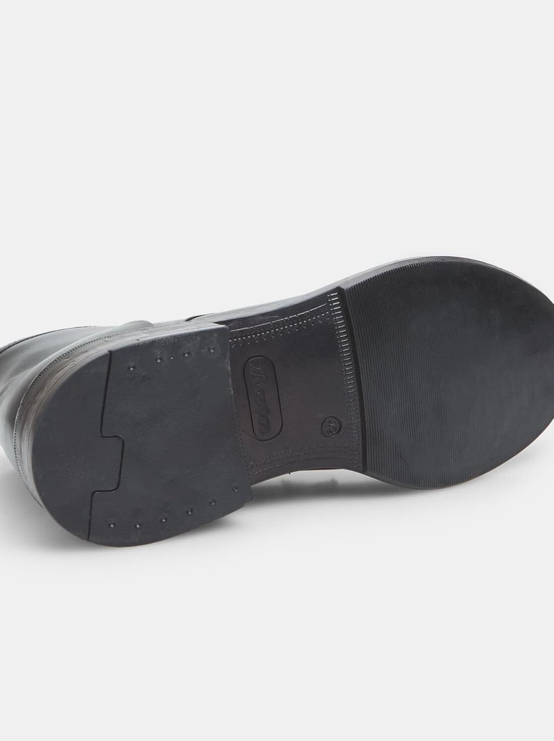 Bottine en cuir  BATA Noir - Kiabi