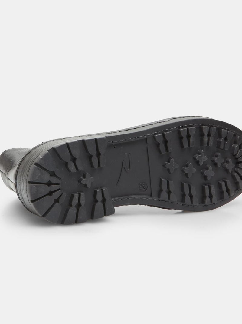 Bottine en cuir  BATA Noir - Kiabi