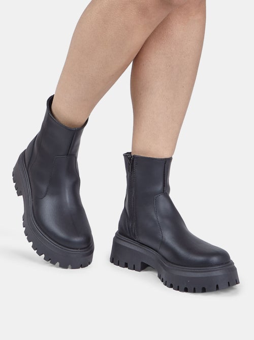 Bottine en cuir pour femme Bata - Kiabi