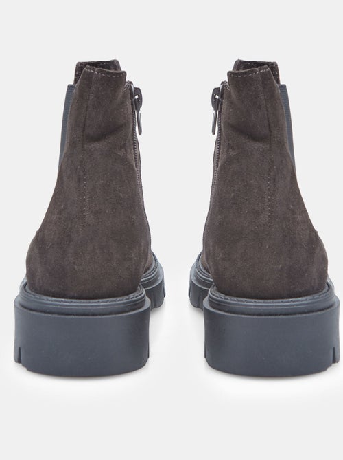 Bottine  en daim avec bande élastique Bata - Kiabi