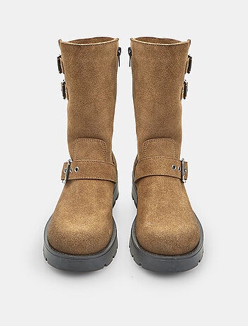 Bottine en daim avec boucles Bata