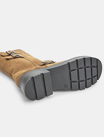 Bottine en daim avec boucles Bata