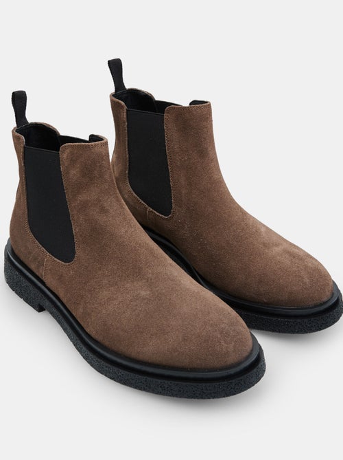 Bottine en daim avec élastiques Bata - Kiabi