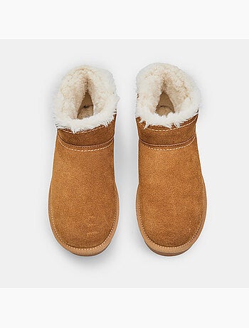 Bottine en daim avec fausse fourrure Bata