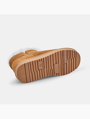 Bottine en daim avec fausse fourrure Bata