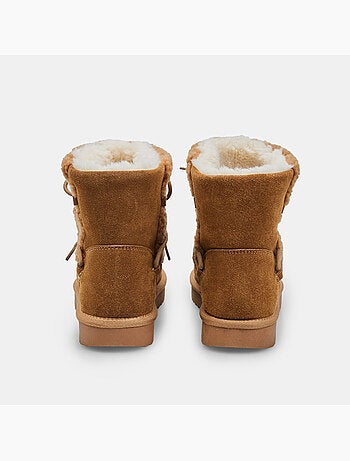 Bottine en daim avec fausse fourrure Bata