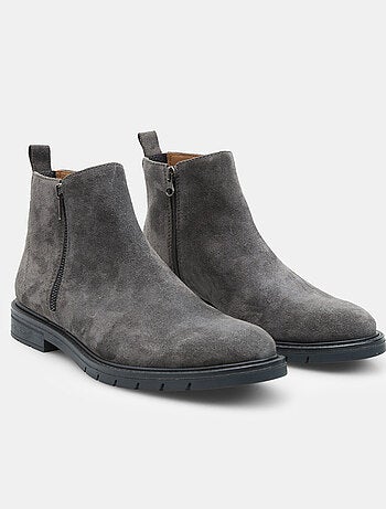 Bottine en daim avec fermeture éclair Bata