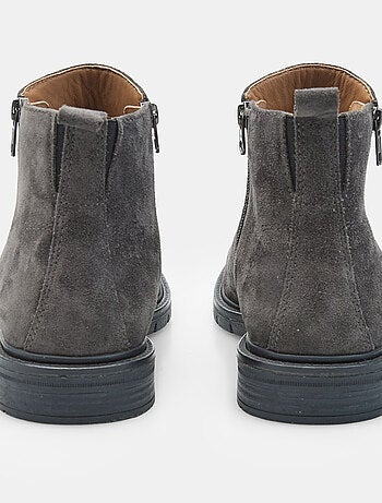 Bottine en daim avec fermeture éclair Bata