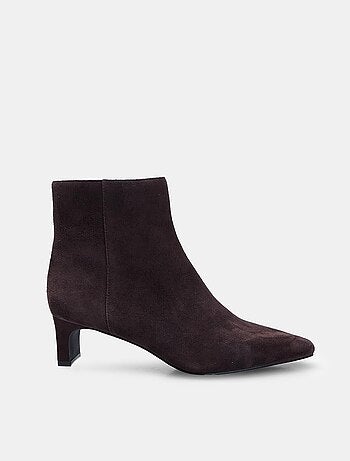 Bottine en daim avec talon Bata