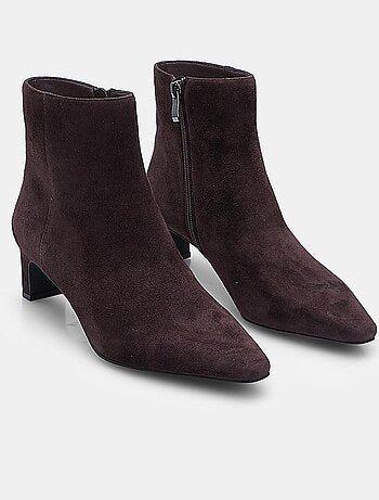 Bottine en daim avec talon Bata