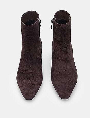 Bottine en daim avec talon Bata