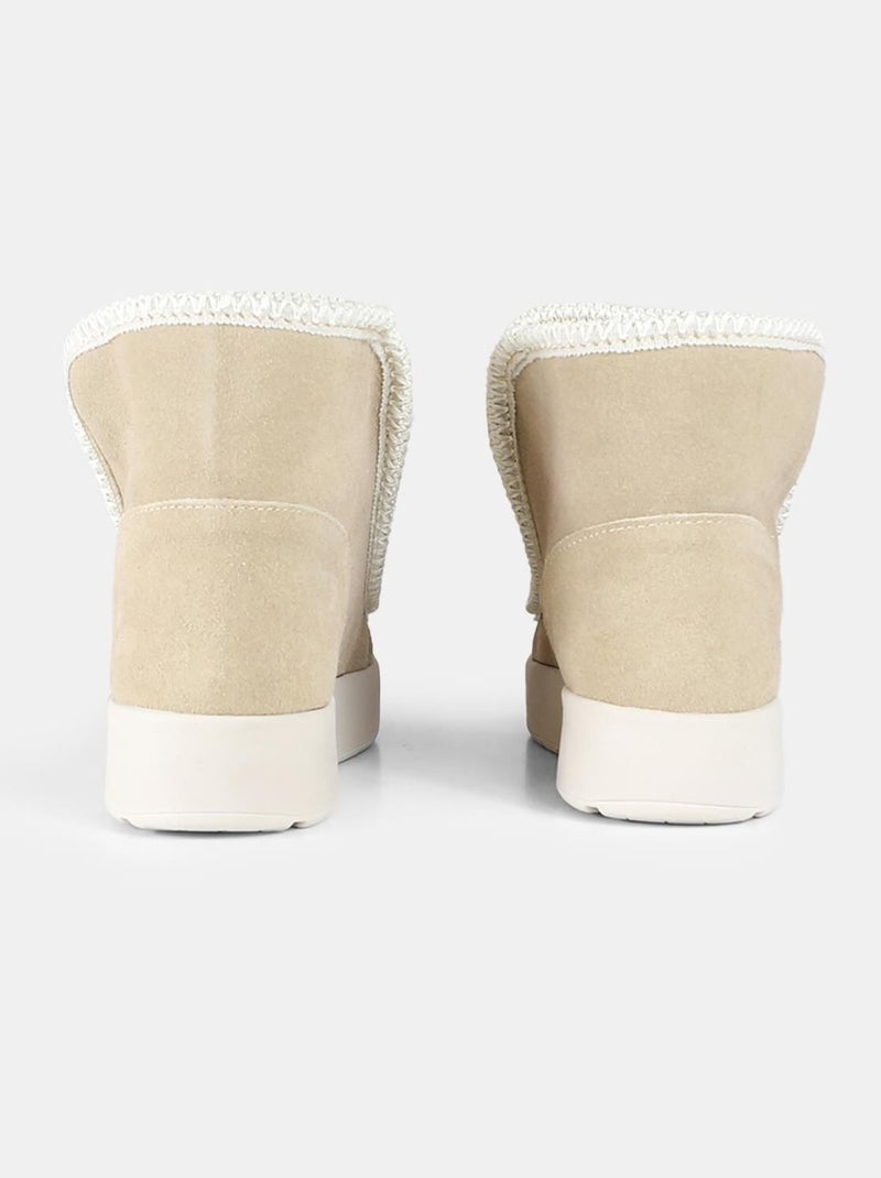 Bottine en daim Weinbrenner BATA Beige - Kiabi