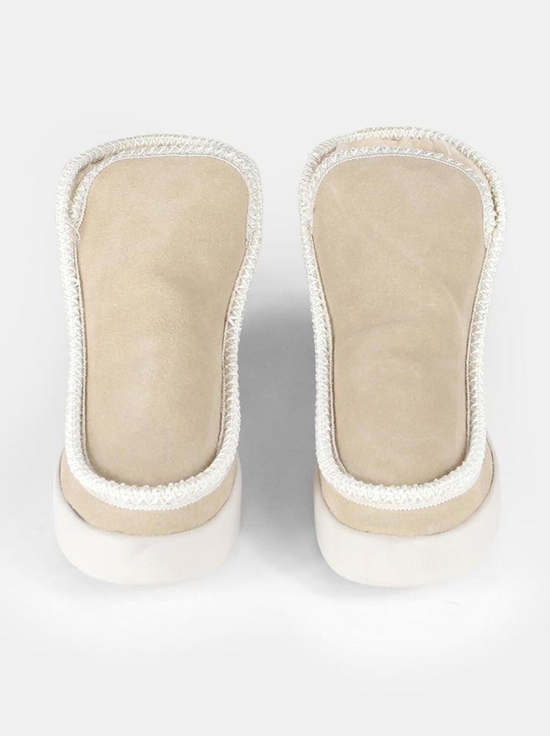 Bottine en daim Weinbrenner BATA Beige - Kiabi