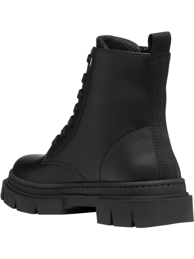 Bottine enfant à lacets geox karsyn girl Noir - Kiabi