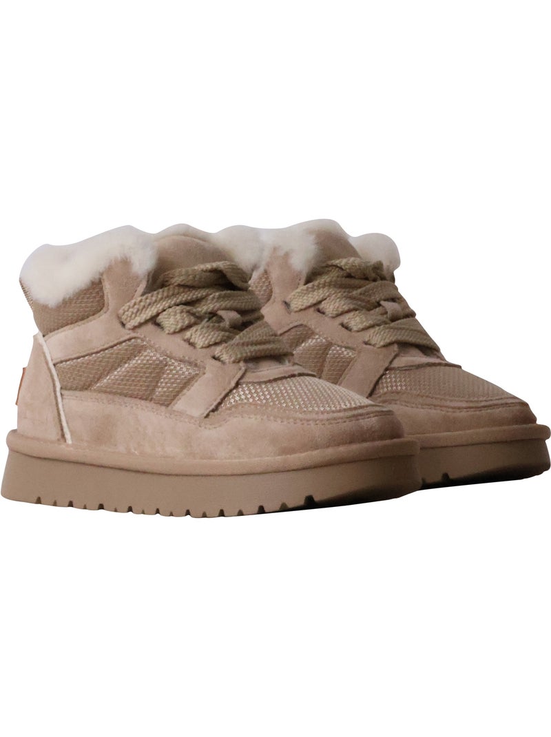 Bottine enfant à lacets xti* Beige - Kiabi