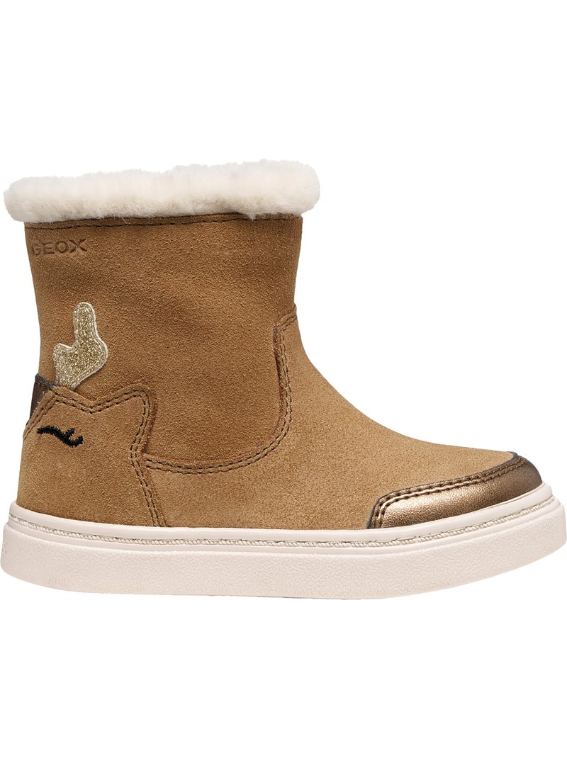 Bottine enfant cuir nashik baby girl respira Marron - Kiabi