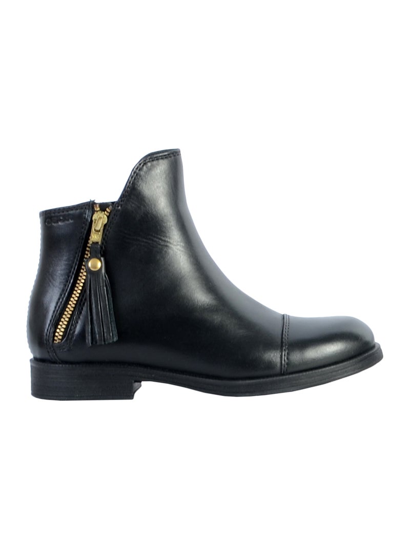 Bottine Enfant Fille Geox Agata Noir - Kiabi