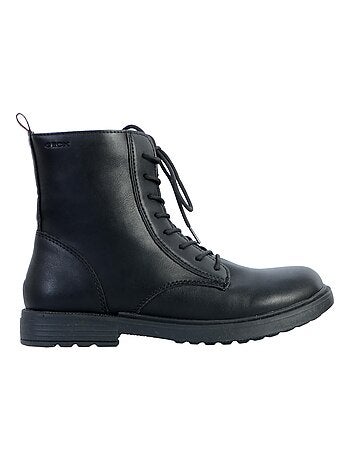 Bottines femme noires mi-hautes cocooning