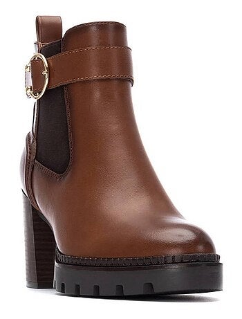 Bottine entreprise à talon fermeture éclair