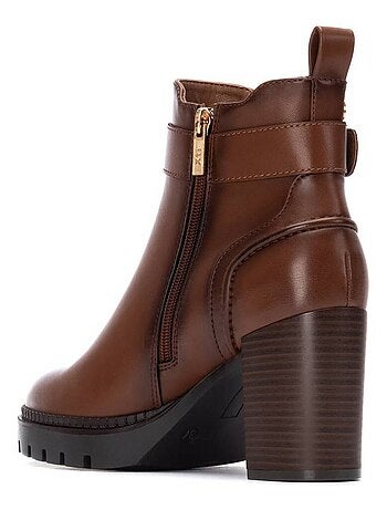 Bottine entreprise à talon fermeture éclair