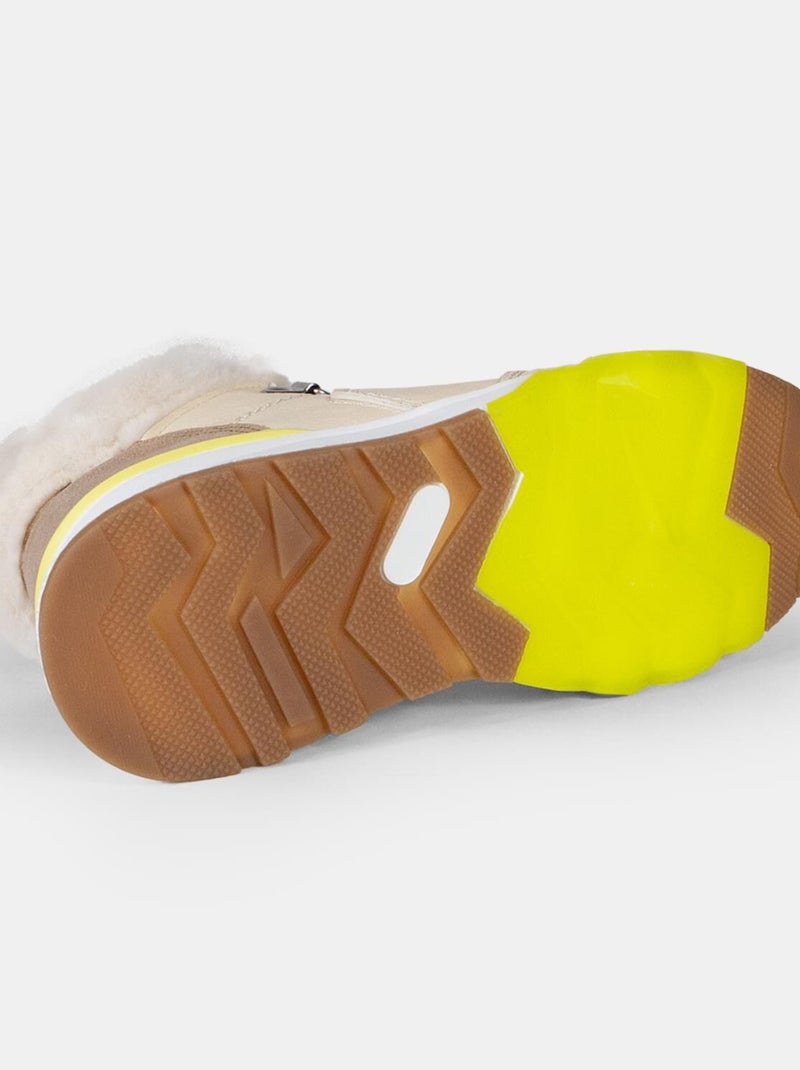 Bottine lacée bata Beige - Kiabi