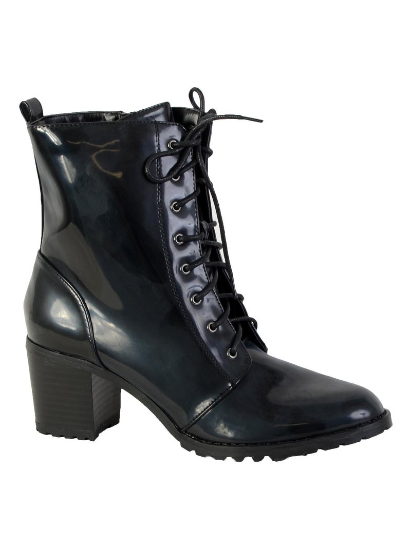 Bottine Lacet The Divine Factory Noir - Kiabi