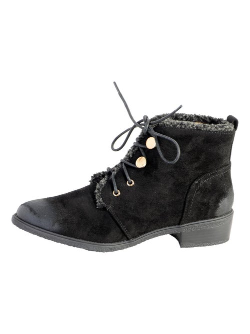 Bottine Lacet The Divine Factory Noir - Kiabi
