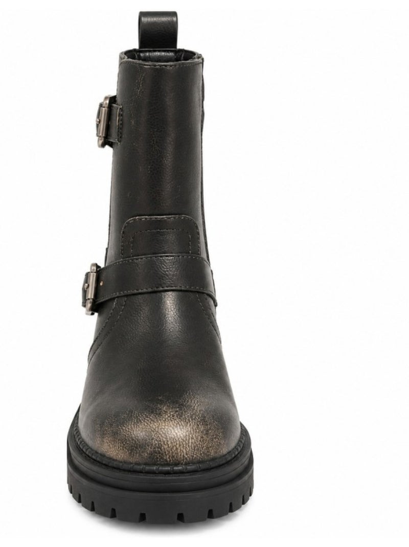 Bottine matière synthétique montevita Noir - Kiabi