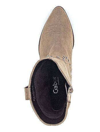 Bottine Mids en cuir velours