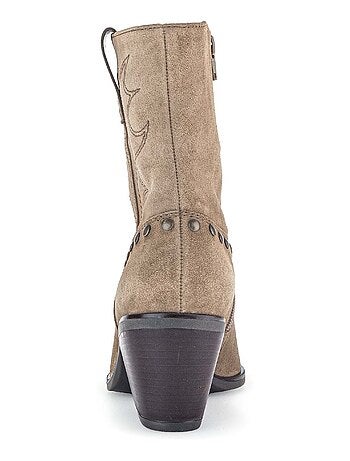 Bottine Mids en cuir velours