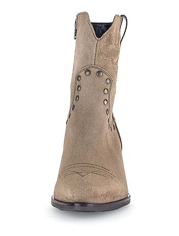 Bottine Mids en cuir velours