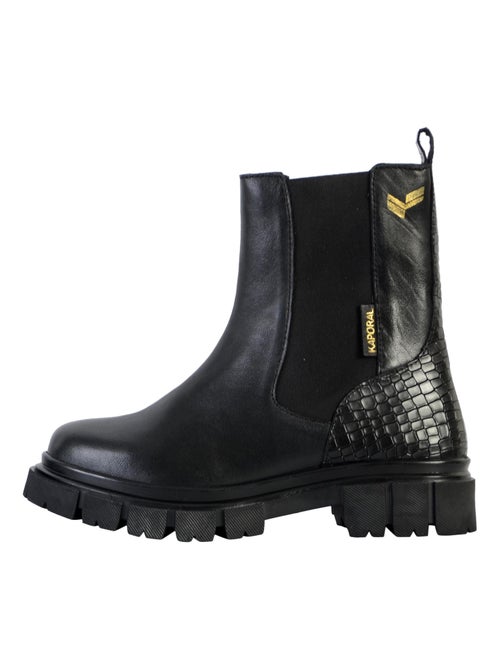 Bottine Montante Cuir Kaporal Jelly - Kiabi