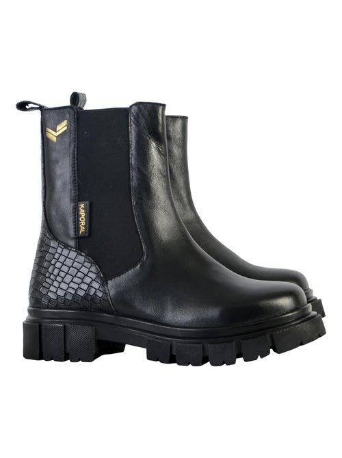 Bottine Montante Cuir Kaporal Jelly - Kiabi