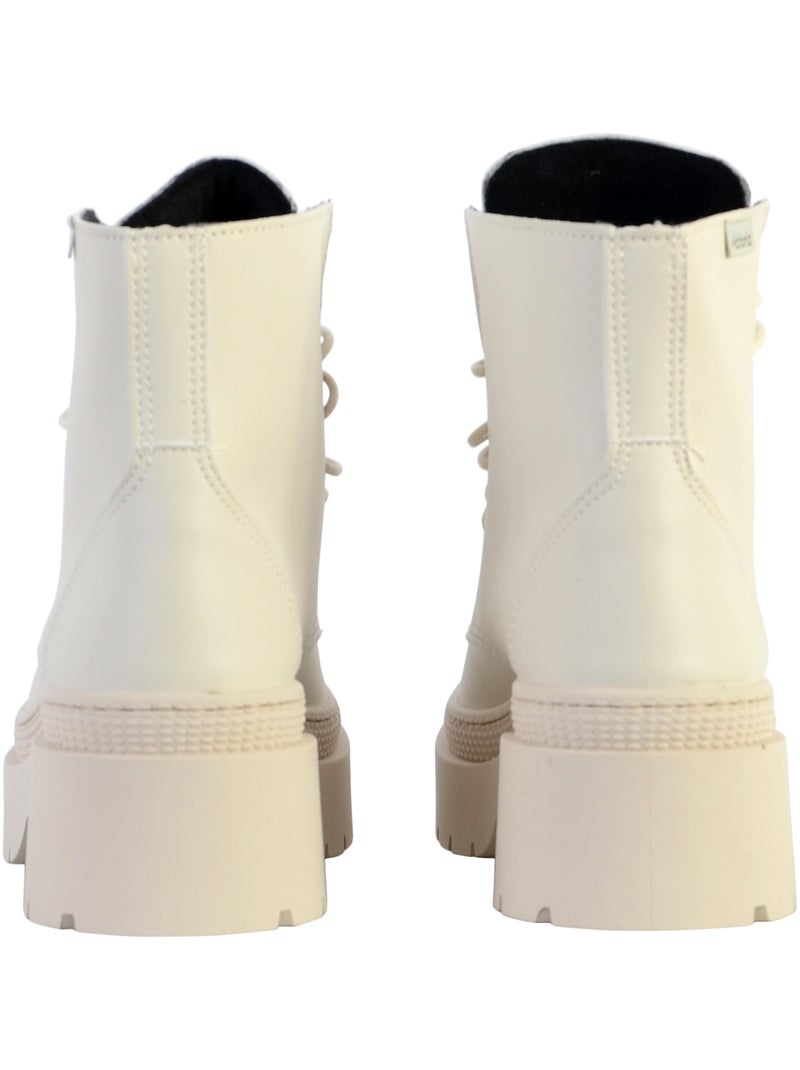 Bottine Montante Victoria Beige - Kiabi