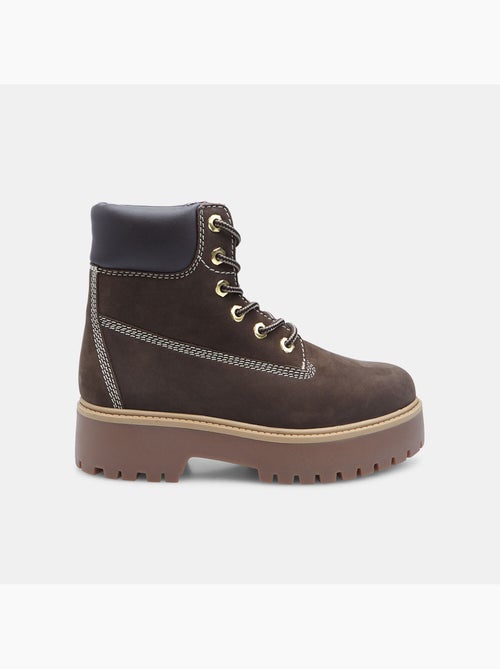 Bottine outdoor à lacets en nubuck Bata - Kiabi