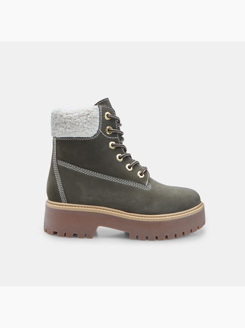 Bottine outdoor à lacets en nubuck Bata - Kiabi