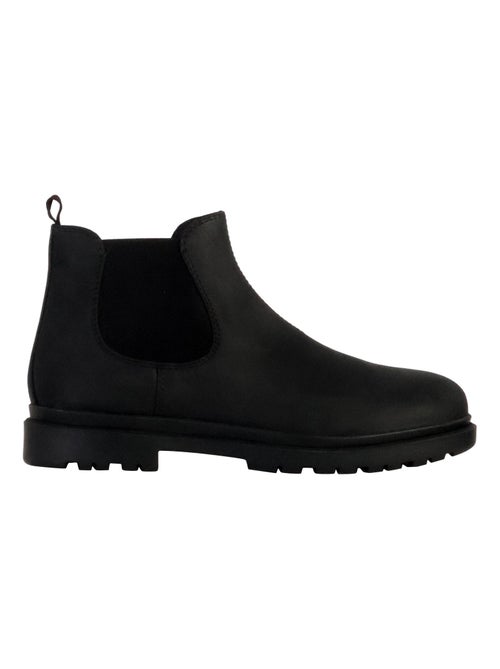 Bottine Plate Cuir Geox Andalo Oil.Lea - Kiabi