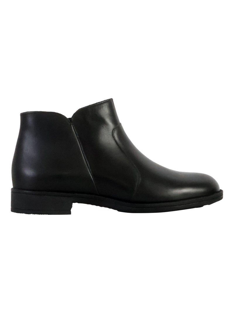 Bottine Plate Cuir Geox Jaylon 2 Smo.Lea Noir - Kiabi