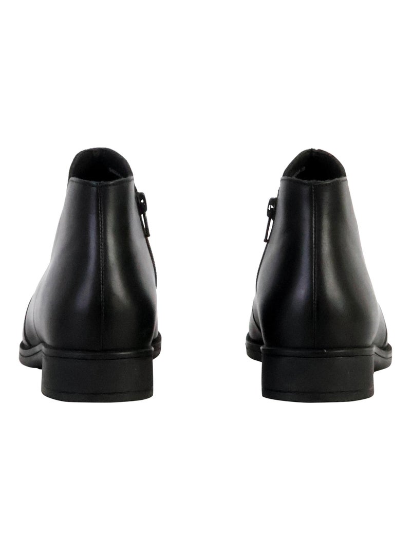 Bottine Plate Cuir Geox Jaylon 2 Smo.Lea Noir - Kiabi