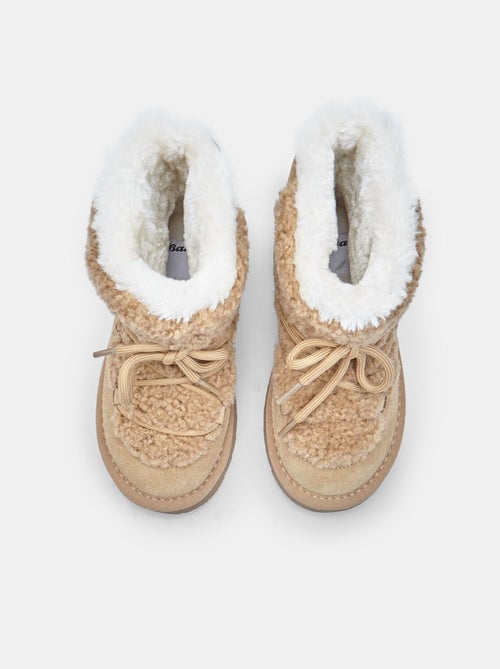 Bottine pour fille en daim Bata - Kiabi