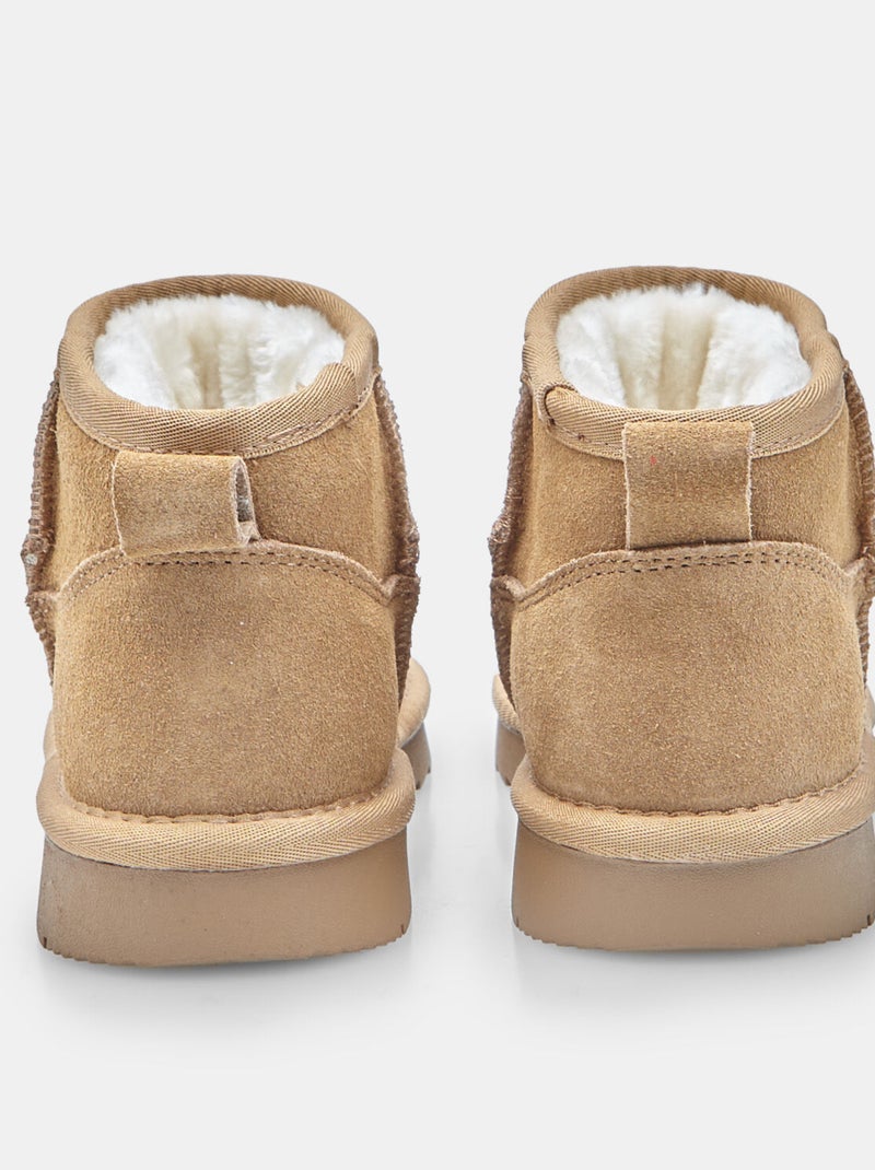 Bottine pour fille en fausse fourrure Bata Bronze - Kiabi