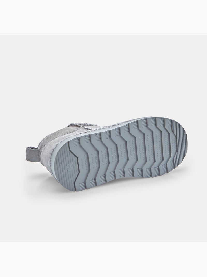 Bottine pour fille en fausse fourrure Bata Gris - Kiabi