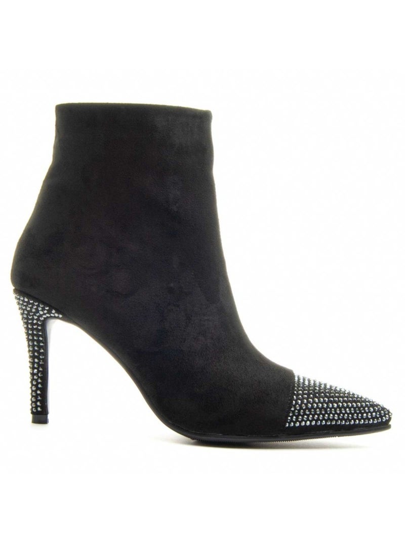 Bottine ? Talon Mati?re Synth?tique Et Textile Montevita Noir - Kiabi