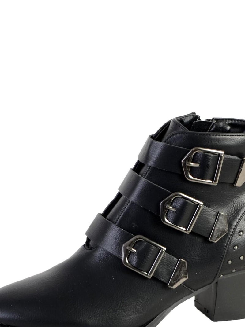 Bottine Talon The Divine Factory QL3823 Noir - Kiabi