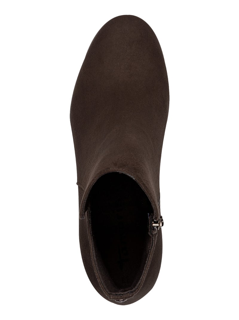 Bottine Talons à Zip Tamaris Marron - Kiabi