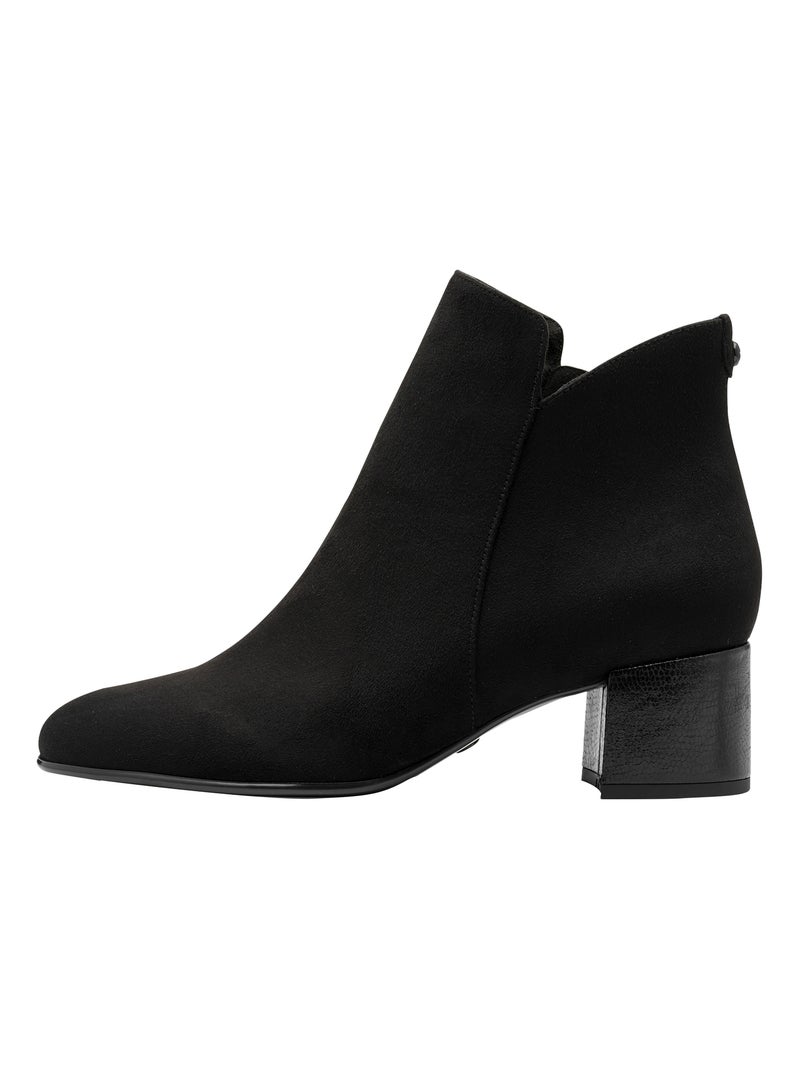 Bottine Talons à Zip Tamaris Noir - Kiabi