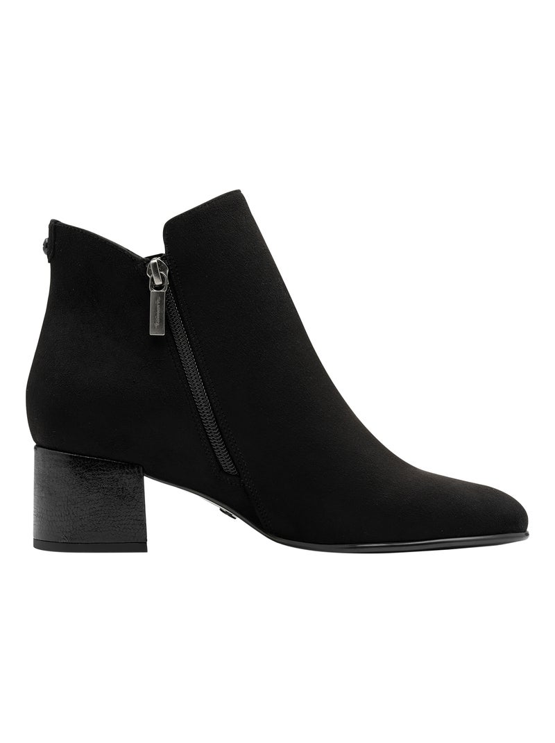 Bottine Talons à Zip Tamaris Noir - Kiabi